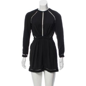 ZIMMERMANN Black Ladder Playsuit Size 0
